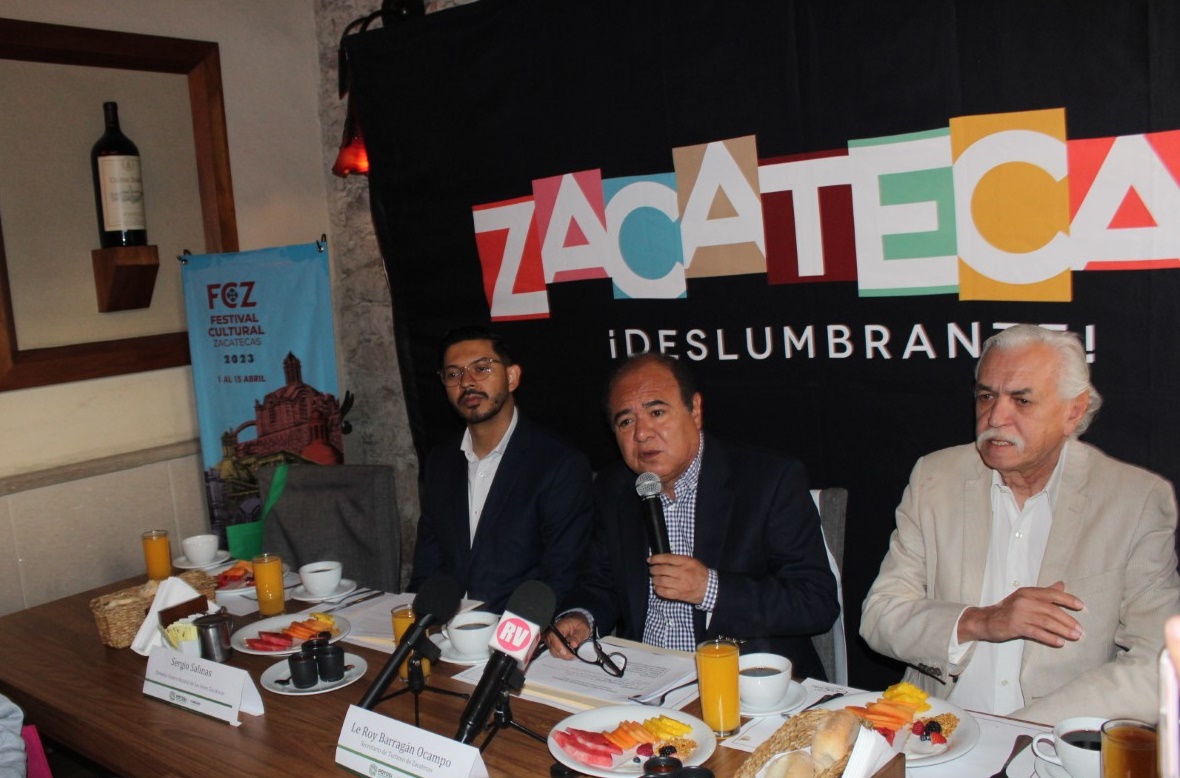 Este miércoles se presentó en ésta Capital potosina el Festival Cultural Zacatecas 2023.