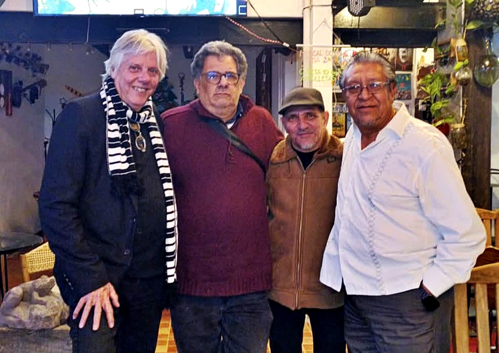 Alejandro García Villalón, "Virulo"; Roberto Valenciano;; Rachid López; y Gerardo Guillermo Almendárez 